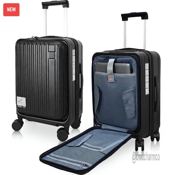 20 Inch Expandable Carry On Luggage Polycarbonate Hard Shell TSA Lock